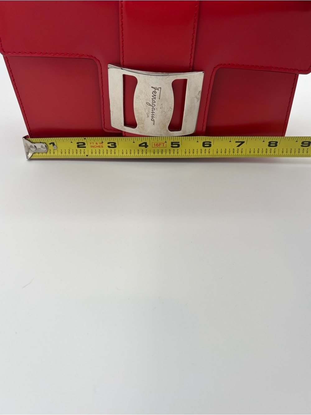 Salvatore Ferragamo Red Shoulder Bag - Leather - Picture 8 of 13